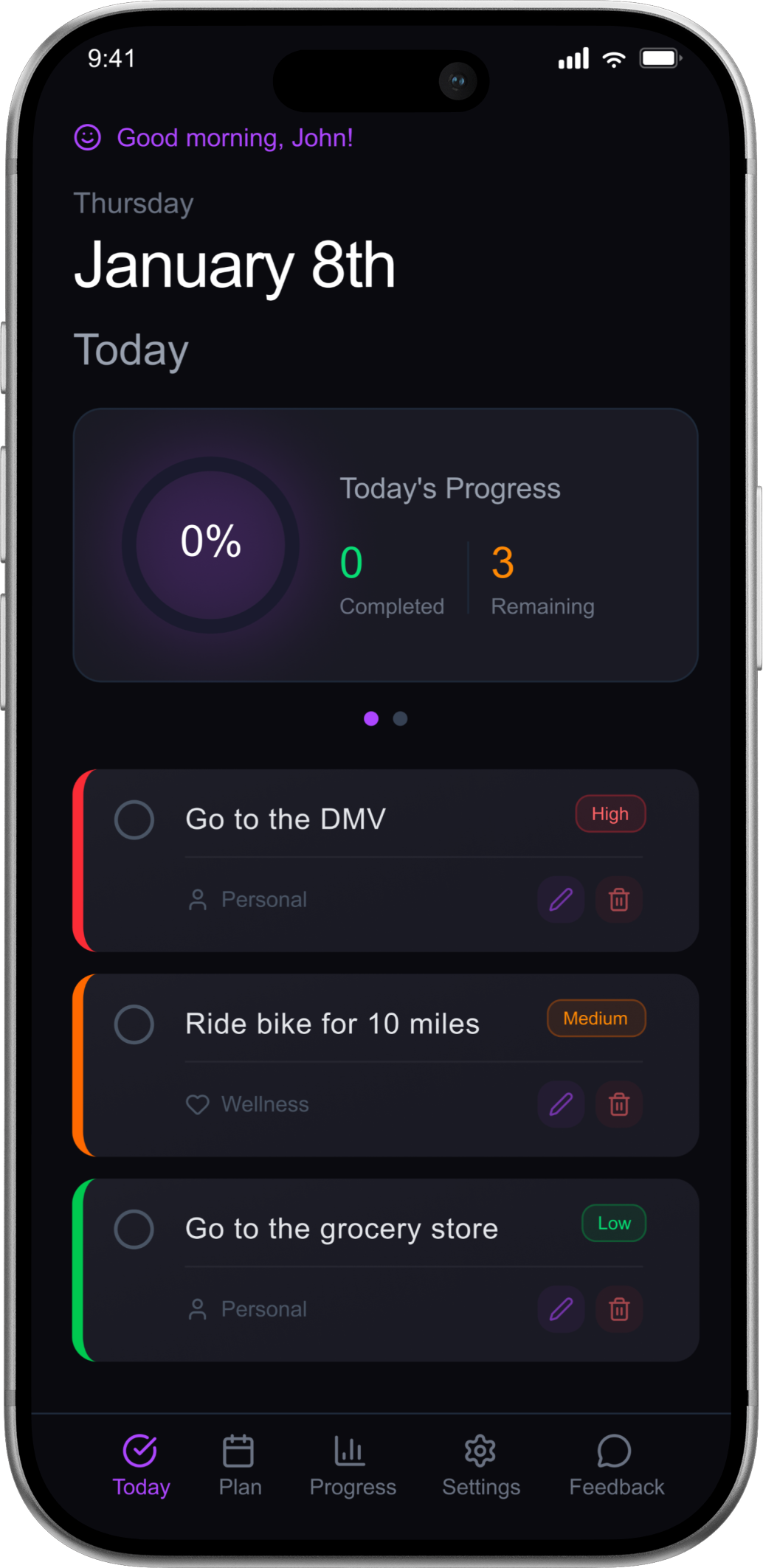 Today View Screenshot